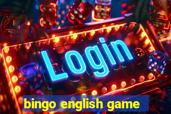 bingo english game