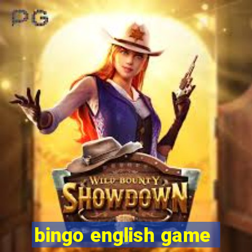 bingo english game