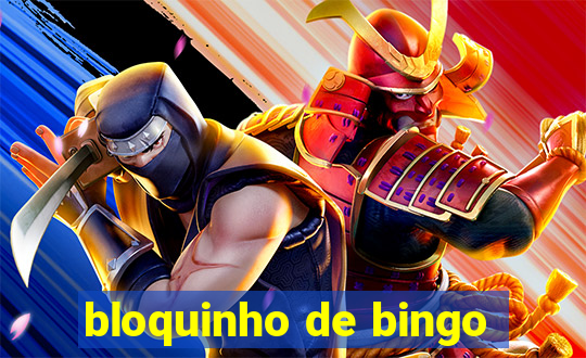 bloquinho de bingo