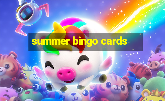 summer bingo cards