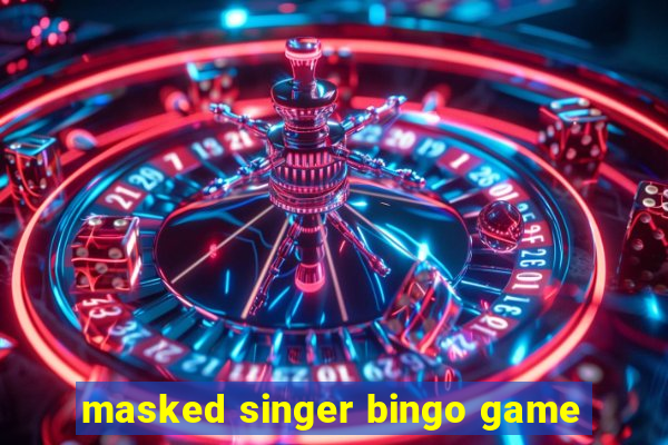 masked singer bingo game