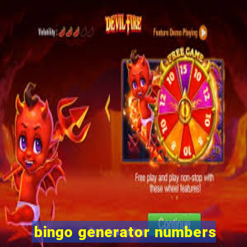 bingo generator numbers