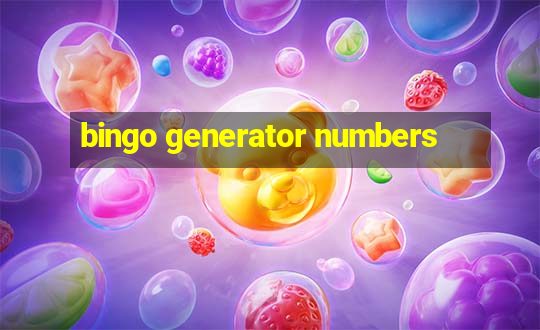 bingo generator numbers