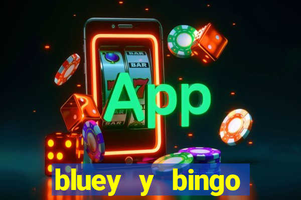 bluey y bingo bailando png