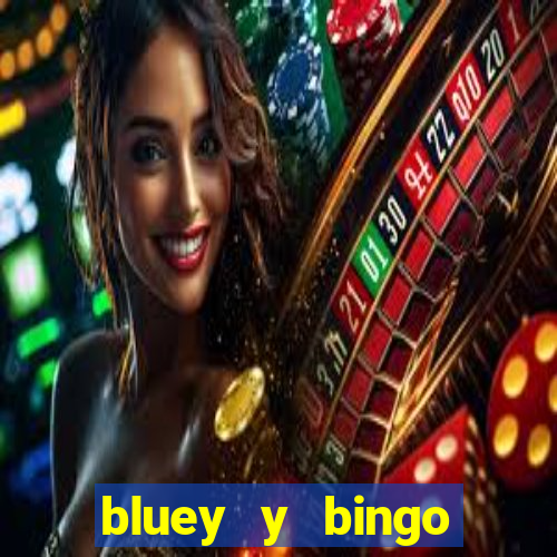 bluey y bingo bailando png