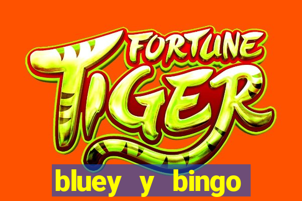 bluey y bingo bailando png