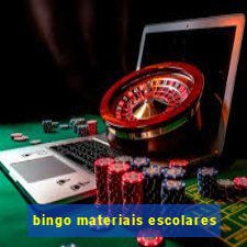 bingo materiais escolares