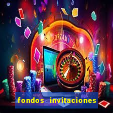 fondos invitaciones de bingo para editar