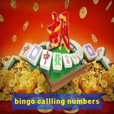 bingo callling numbers