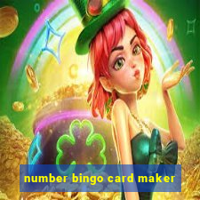 number bingo card maker