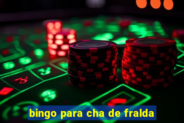 bingo para cha de fralda