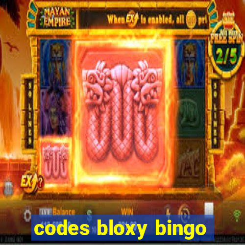 codes bloxy bingo