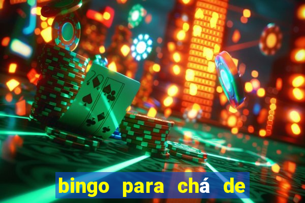 bingo para chá de bebê para imprimir grátis