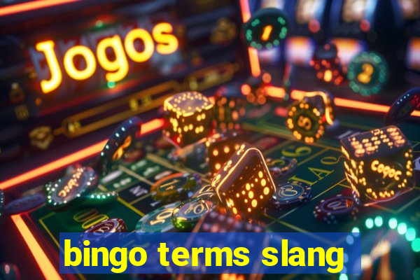 bingo terms slang