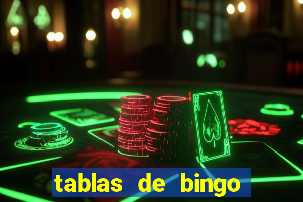 tablas de bingo para imprimir en excel