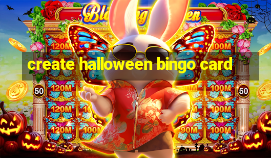 create halloween bingo card