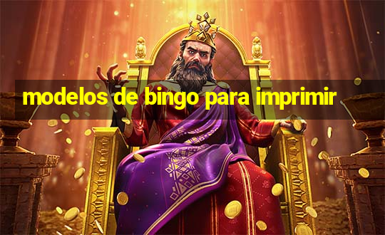 modelos de bingo para imprimir