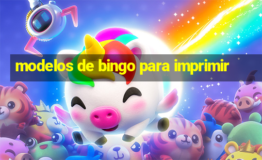 modelos de bingo para imprimir