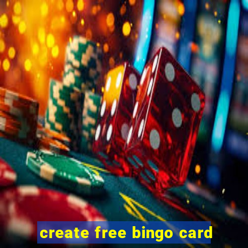 create free bingo card