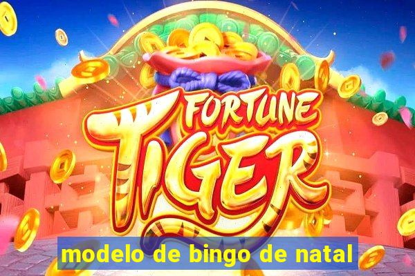 modelo de bingo de natal