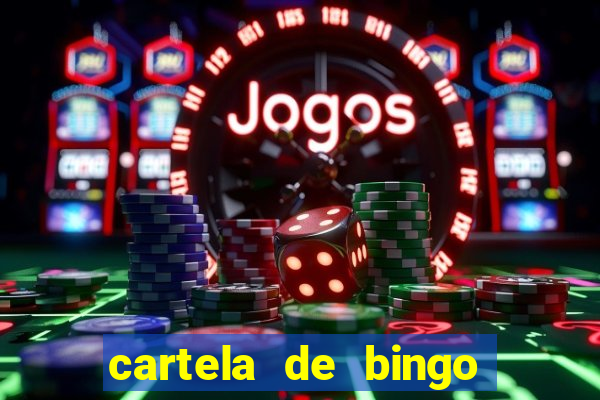 cartela de bingo da noiva para imprimir