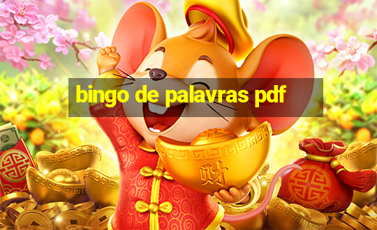 bingo de palavras pdf