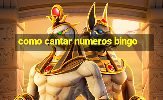 como cantar numeros bingo