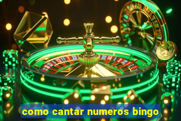 como cantar numeros bingo