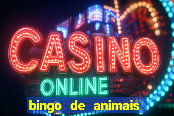 bingo de animais para imprimir e colorir