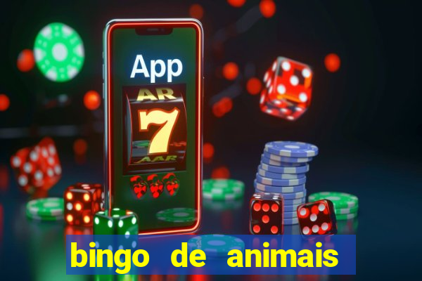 bingo de animais para imprimir e colorir