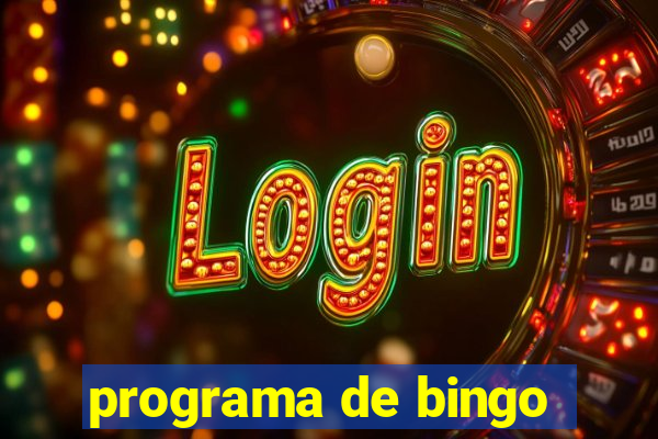 programa de bingo