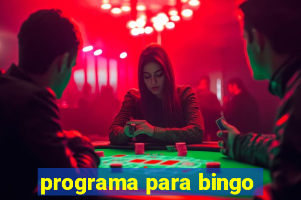 programa para bingo