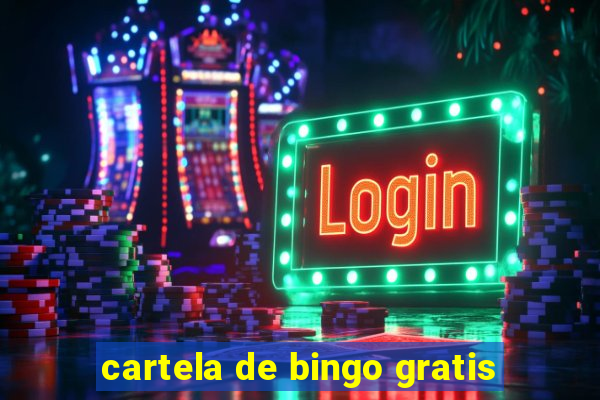 cartela de bingo gratis