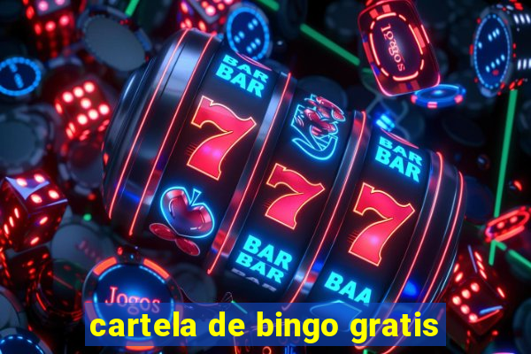 cartela de bingo gratis