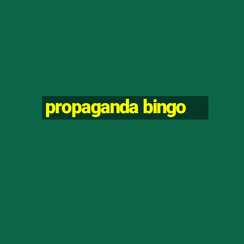 propaganda bingo