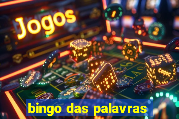 bingo das palavras