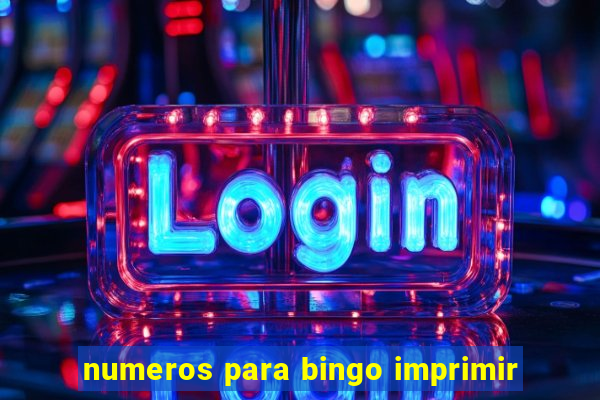 numeros para bingo imprimir