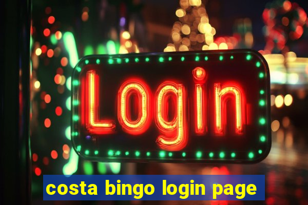 costa bingo login page