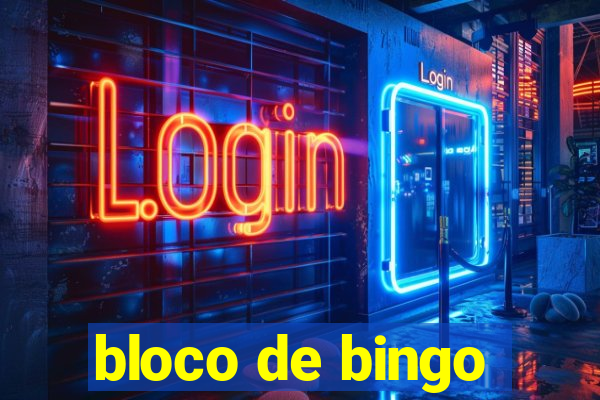 bloco de bingo