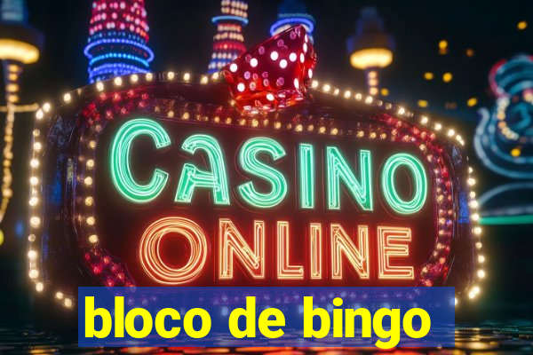 bloco de bingo