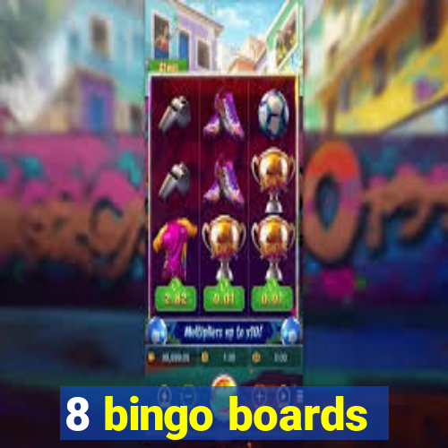 8 bingo boards