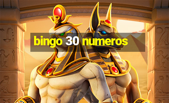 bingo 30 numeros