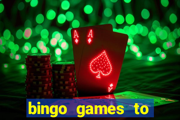 bingo games to play at home