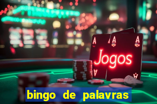 bingo de palavras para o 4 ano