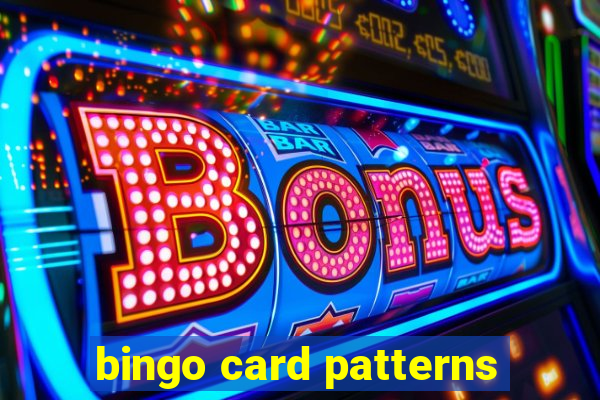 bingo card patterns