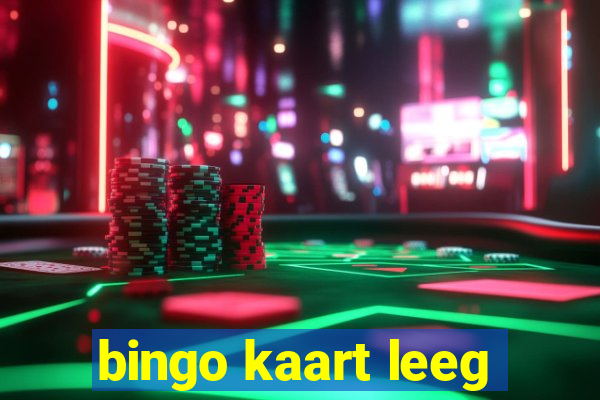 bingo kaart leeg