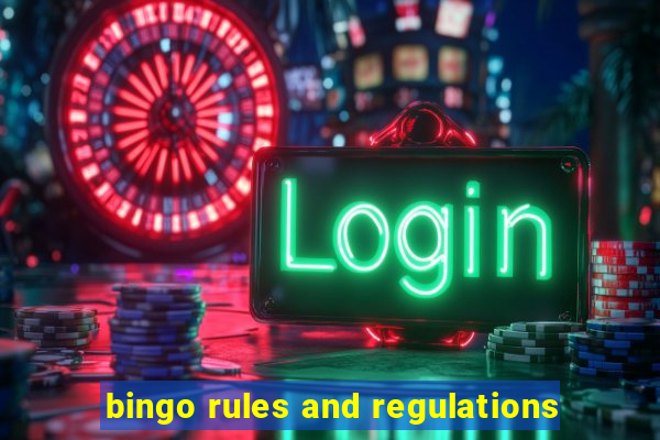 bingo rules and regulations