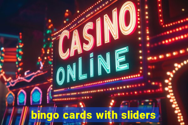 bingo cards with sliders