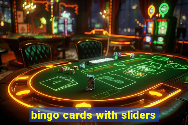 bingo cards with sliders