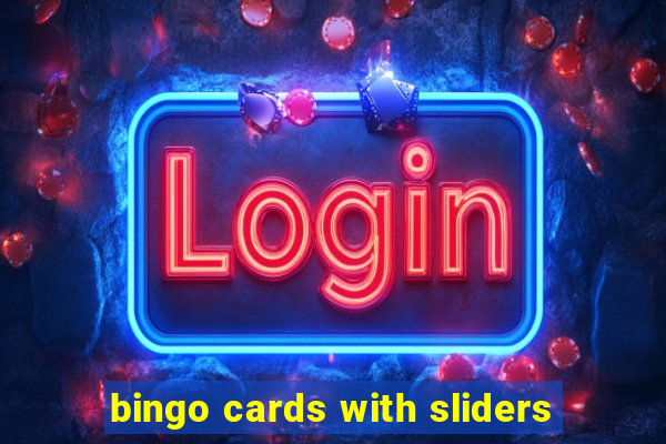 bingo cards with sliders